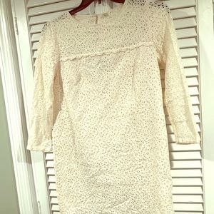Ivory eyelet dress